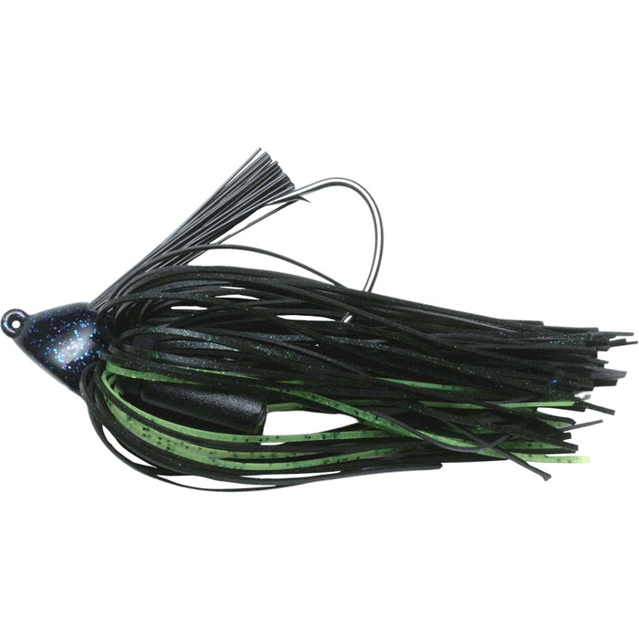 Bass Jig Fishing Lure-Black/Chartreuse