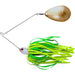 The Original Spinnerbait Fishing Lures-Chartreuse/Lime Rubber Skirt, Gold Indiana Blade