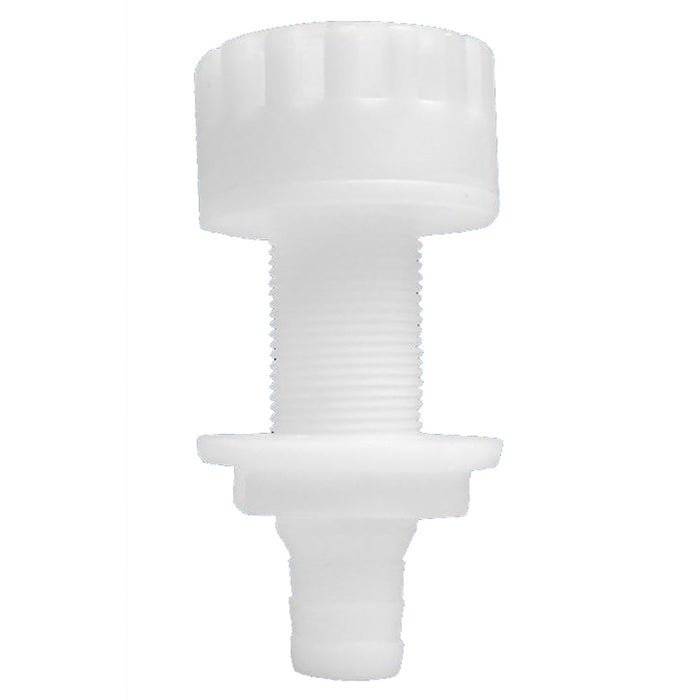 Attwood Plastic White Thru-Hull With Strainer - 3/4" Inner Diameter