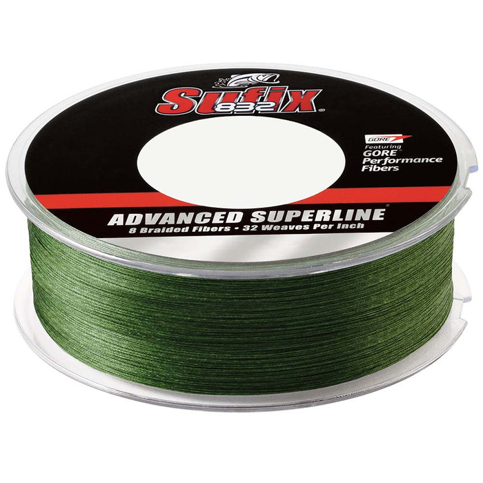 Sufix 832® Advanced Superline® Braid - 10lb - Low-Vis Green - 600 yds