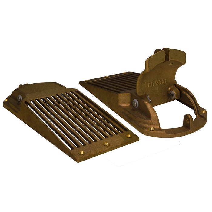 GROCO Bronze Slotted Hull Scoop Strainer w/Access Door f/Up to 2" Thru Hull