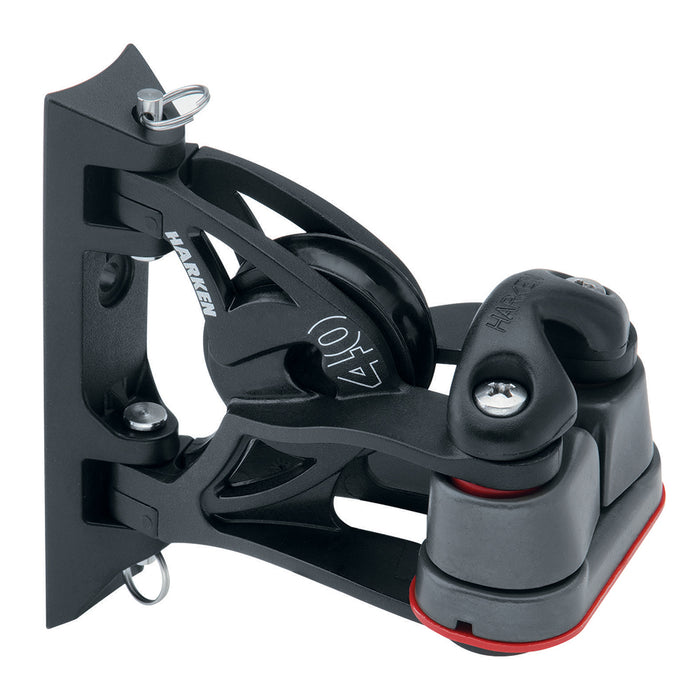 Harken 40mm Carbo Air Pivoting Lead Block w/Aluminum Cam-Matic® Cleat