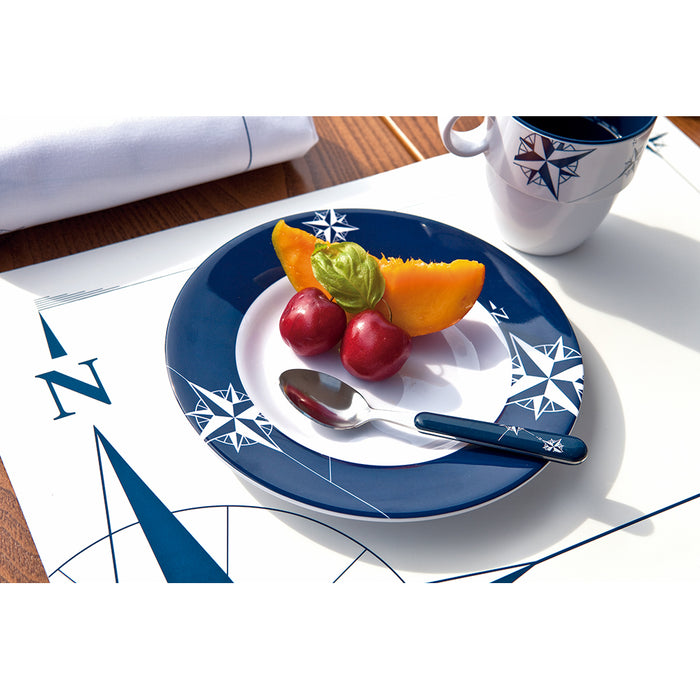 Marine Business Melamine Round Dessert Plate - NORTHWIND - 7" Set of 6