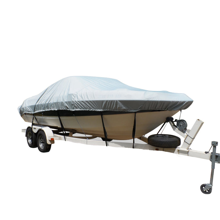 Carver Flex-Fit™ PRO Polyester Size 9 Boat Cover f/Pontoon Boats - Grey