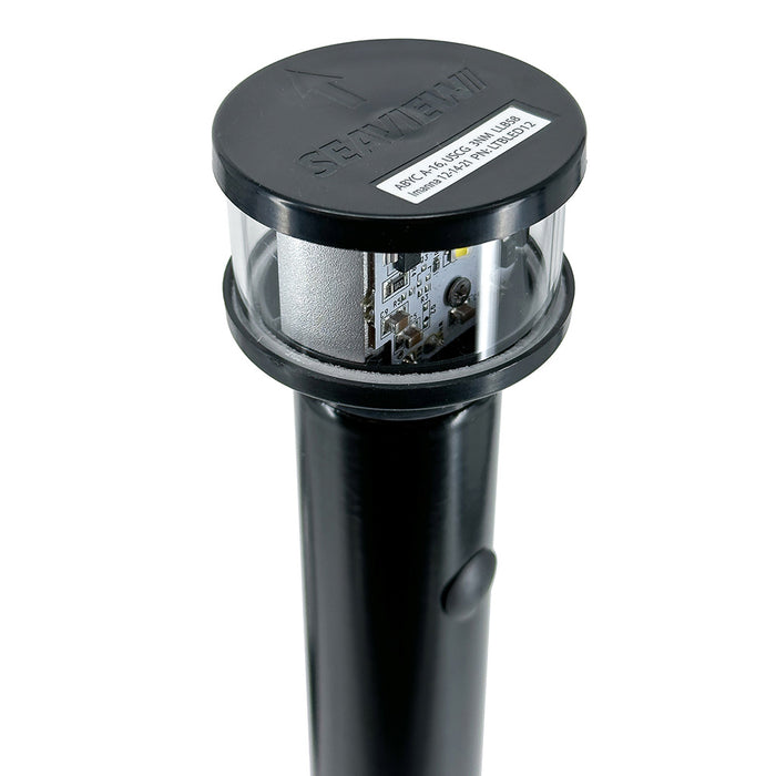 Seaview Round LED Combo Masthead - Black - All Round Light Bar Top