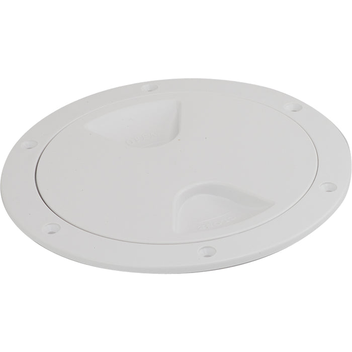 Sea-Dog Screw-Out Deck Plate - White - 6"