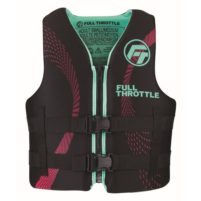 Full Throttle Adult Rapid-Dry Life Jacket L XL Aqua