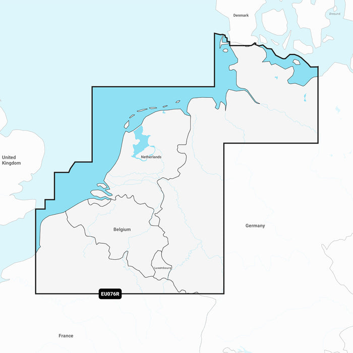 Garmin Navionics Vision+ NVEU076R - Benelux & Germany, West - Marine Chart