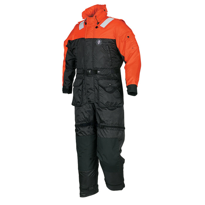 MustangDeluxe Anti-Exposure Coverall & Work Suit - Orange/Black - Large