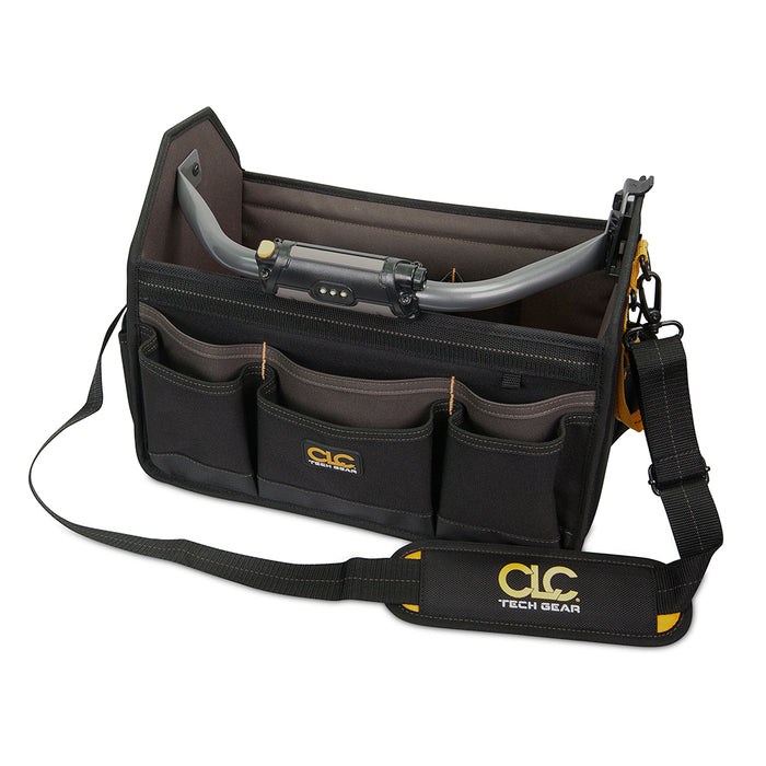 CLC L234 Tech Gear LED Lighted Handle Open Top Tool Carrier - 15"