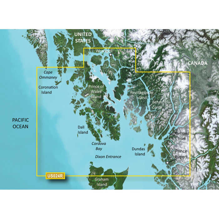 Garmin BlueChart® g3 Vision® HD - VUS024R - Wrangell - Dixon Entrance - microSD/™SD™