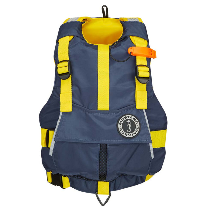 Mustang Youth Bobby Foam Vest - Yellow/Navy