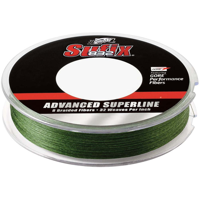 Sufix 832® Advanced Superline® Braid - 8lb - Low-Vis Green - 300 yds