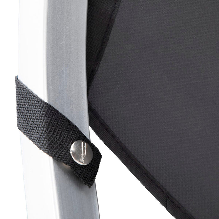 SureShade Power Bimini - Clear Anodized Frame - Black Fabric