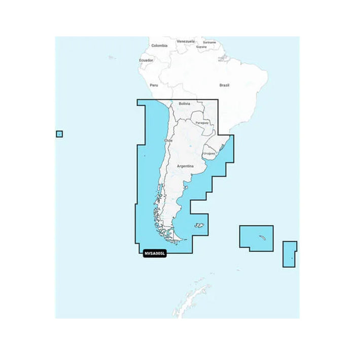 Garmin Navionics Vision+™ NVSA005L - Chile, Argentina & Easter Island - Marine Charts