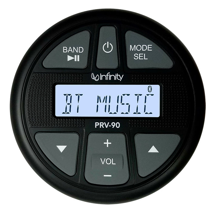 Infinity PRV90 AM/FM/BT/USB Gauge Style Stereo