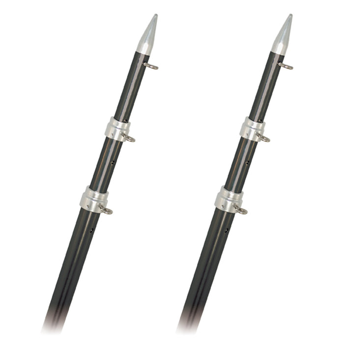 Rupp Top Gun Outrigger Poles - Fixed Length - Carbon Fiber - 18'