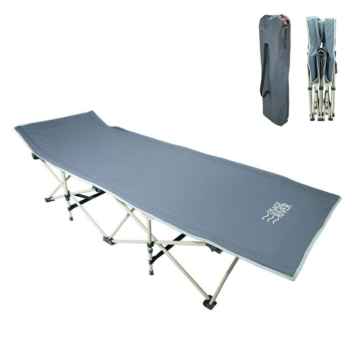 Osage River 300LBS Folding Camp Cot with Carry Bag Gray