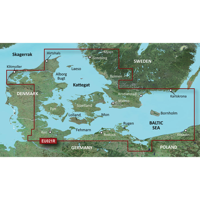 Garmin BlueChart® g3 HD - HXEU021R - Denmark East & Sweden Southeast - microSD™/SD™