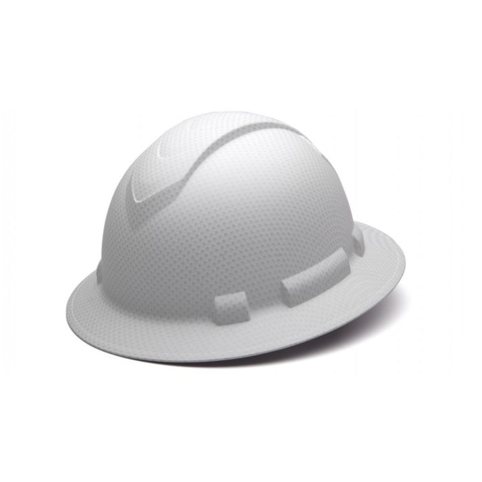 Pyramex Ridgeline Full Hard Hat 4 Pt Ratchet White Graphite