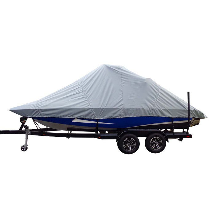 Carver Sun-DURA® Specialty Boat Cover f/22.5' Inboard Tournament Ski Boats w/Wide Bow & Swim Platform - Grey