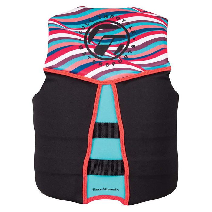 Full Throttle Women's Rapid-Dry Flex-Back Life Jacket - Women's M - Pink/Black
