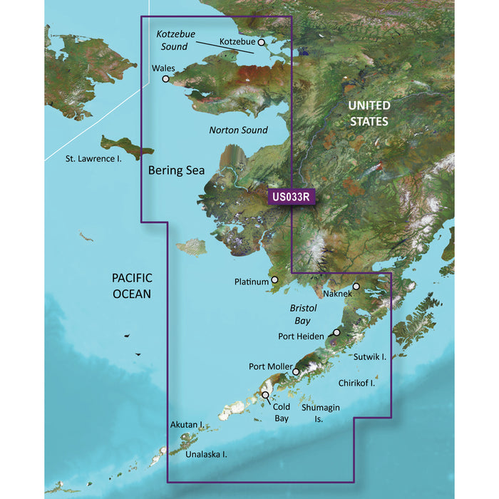 Garmin BlueChart® g3 Vision® HD - VUS033R - Bristol Bay - Kotzebue Snd. - microSD™/SD™