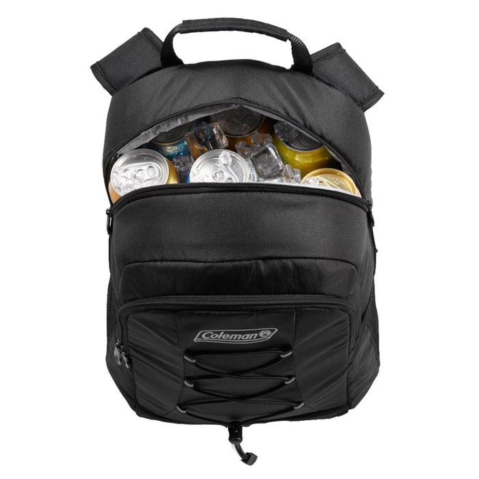 Coleman CHILLER™ 28-Can Soft-Sided Backpack Cooler - Black