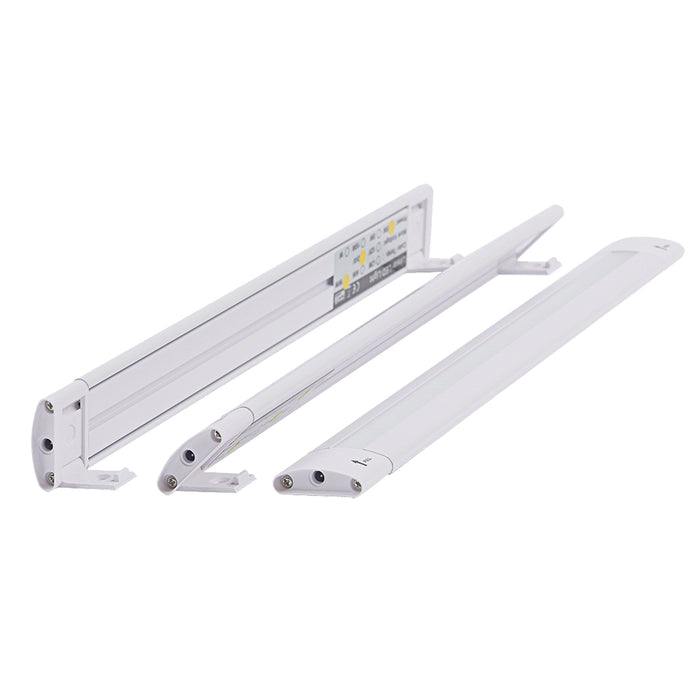 Lunasea 12" Adjustable Linear LED Light w/Built-In Touch Dimmer Switch - Cool White