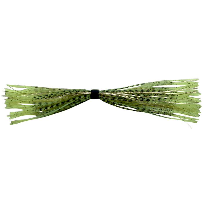 Banded Silicone Spinnerbait Skirts-Chartreuse Fishscale