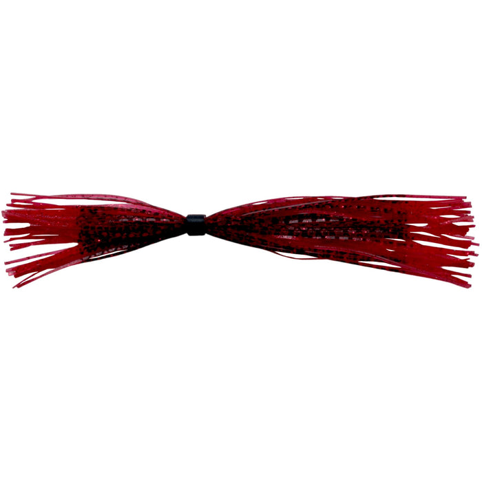 Banded Silicone Spinnerbait Skirts-Red Fishscale