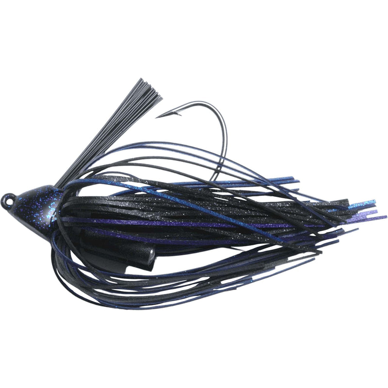 Bass Jig Fishing Lure-Black/Blue/Purple