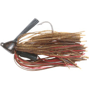 Bass Jig Fishing Lure-Pumpkin Fire/Brown/Red