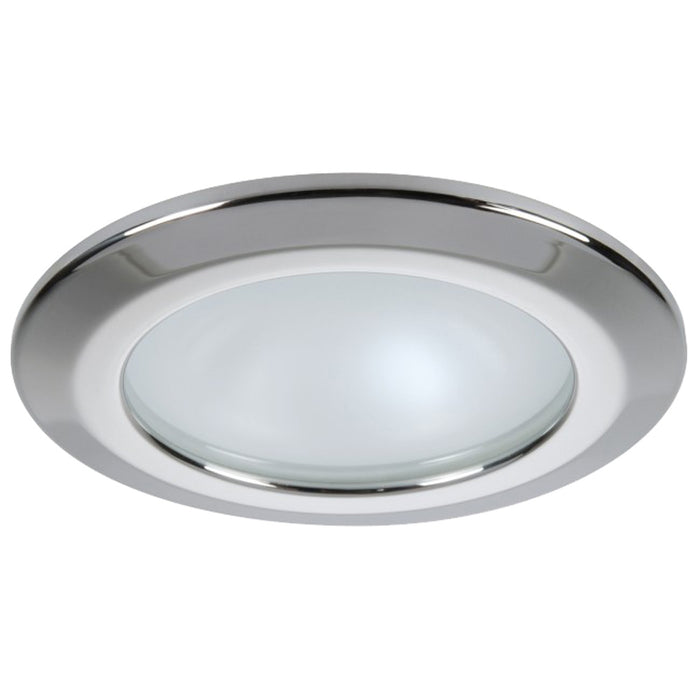 Quick Kor XP Downlight LED - 6W, IP66, Spring Mounted - Round Stainless Bezel, Round Daylight Light