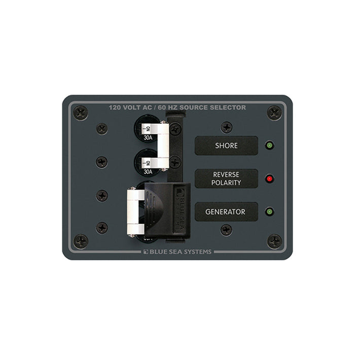Blue Sea 8032 AC Toggle Source Selector 120V AC - 30AMP - White Switches