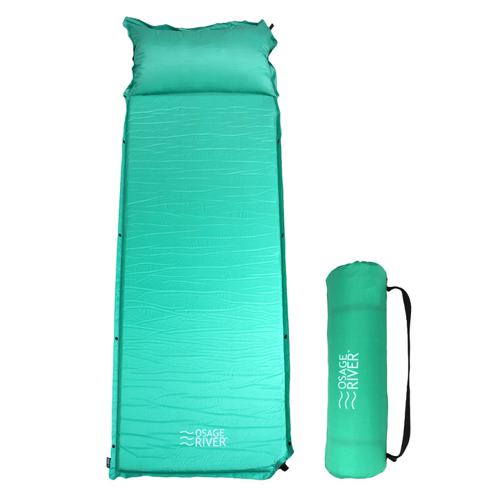 Osage River Self Inflating Sleeping Pad - Mint Green