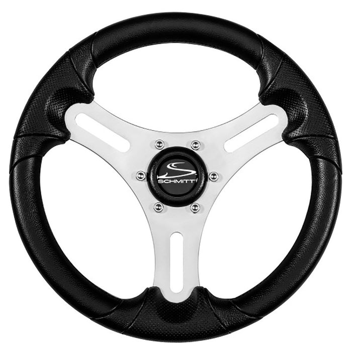 Schmitt & Ongaro Torcello Lite 13" Wheel - Black Polyurethane Wheel w/Silver Spokes & Black Cap- 3/4" Tapered Shaft