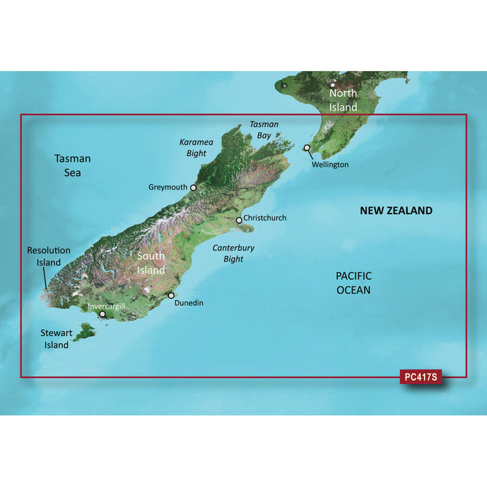 Garmin BlueChart® g3 Vision® HD - VPC417S - New Zealand South - microSD™/SD™