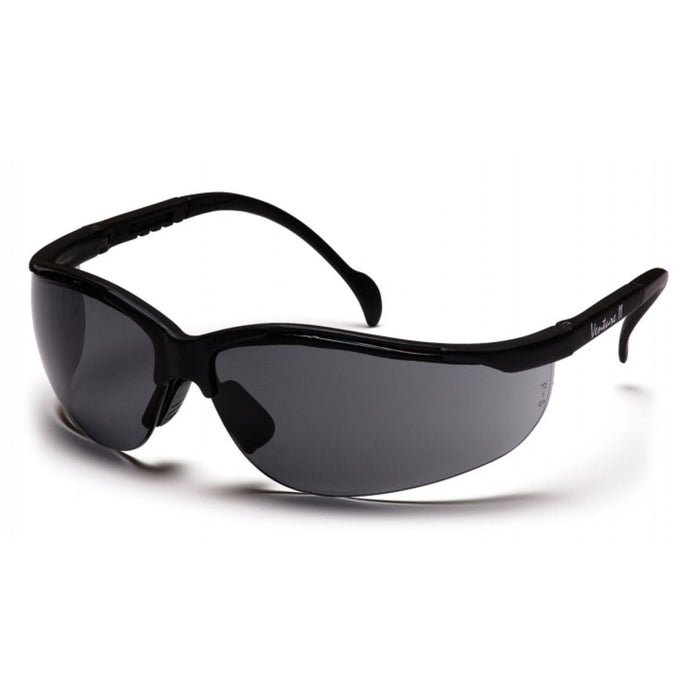 Pyramex Venture II Safety Glasses Black Frame Gray Lens