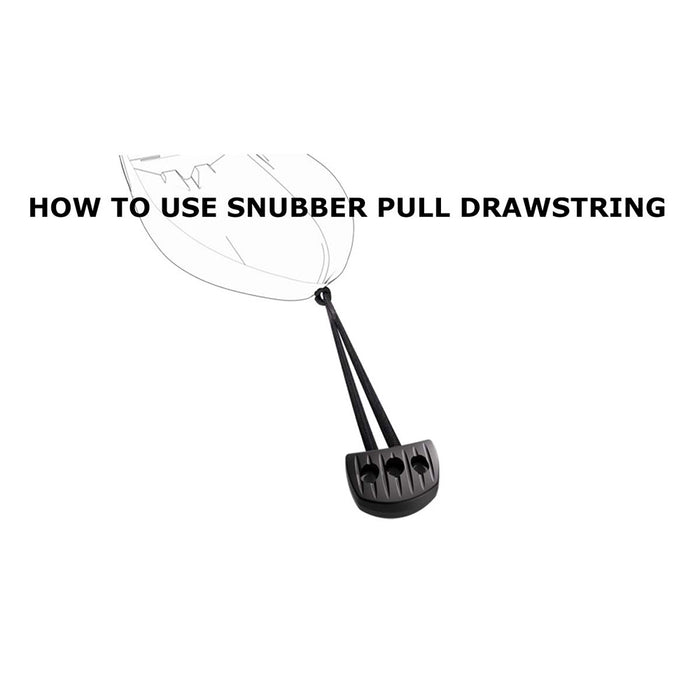 Snubber - Black Snubber Pull With Rope - Tar Black