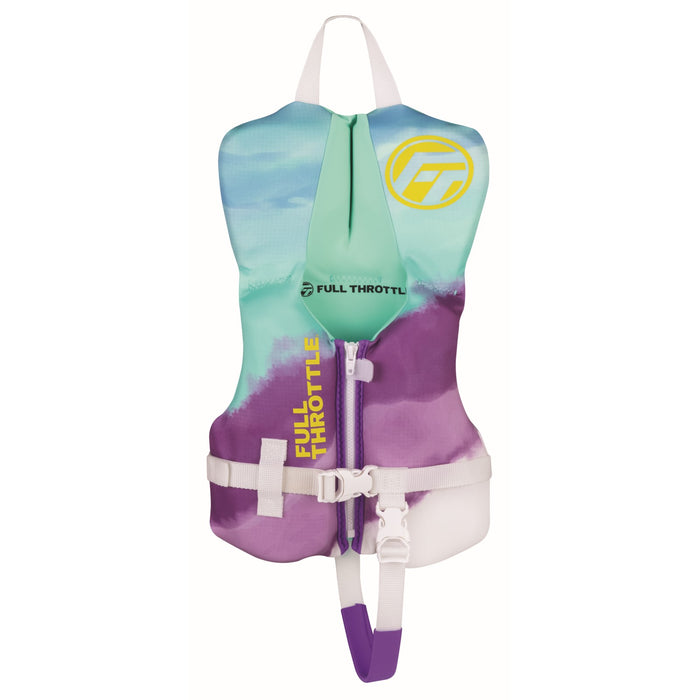 Full Throttle Infant Rapid-Dry Flex-Back Life Jacket Aqua