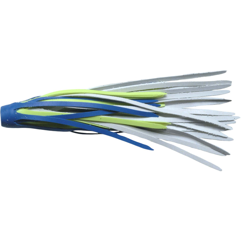 Quick Flat Rubber Spinnerbait Skirts-White/Chartreuse/Blue