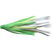 Quick Flat Rubber Spinnerbait Skirts-White/Chartreuse/Lime