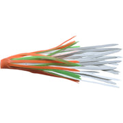 Quick Flat Rubber Spinnerbait Skirts-White/Lime/Orange