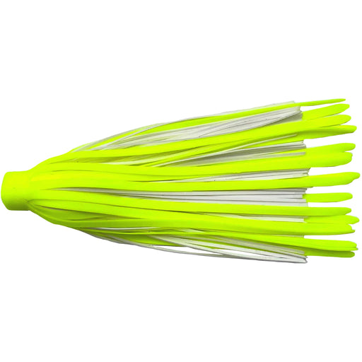 Quick Silicone Rubber Spinnerbait Skirts-White/Chartreuse