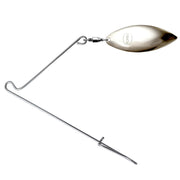 Red Knocker Jig Spinner Redfish Fishing Lure Nickel Willow Leaf