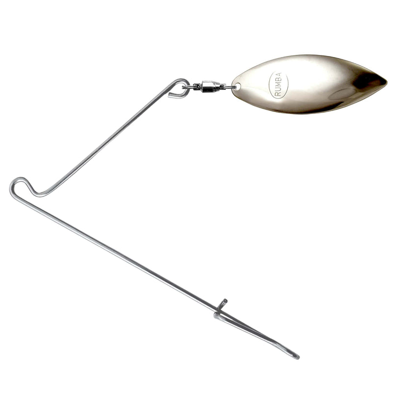 Red Knocker Jig Spinner Redfish Fishing Lure Nickel Willow Leaf