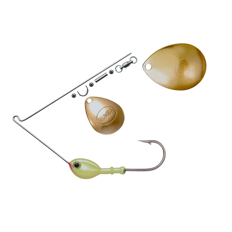 Rumba Doll The Original Double Colorado Custom Spinnerbait Unassembled