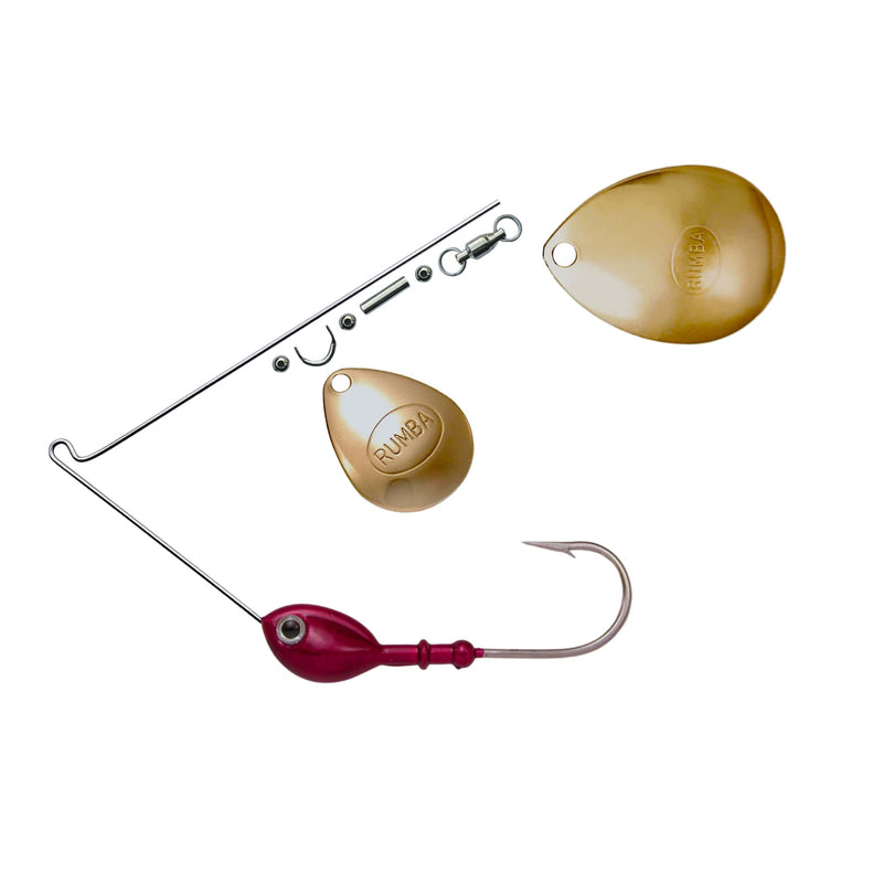 Rumba Doll The Original Double Colorado Custom Spinnerbait Unassembled