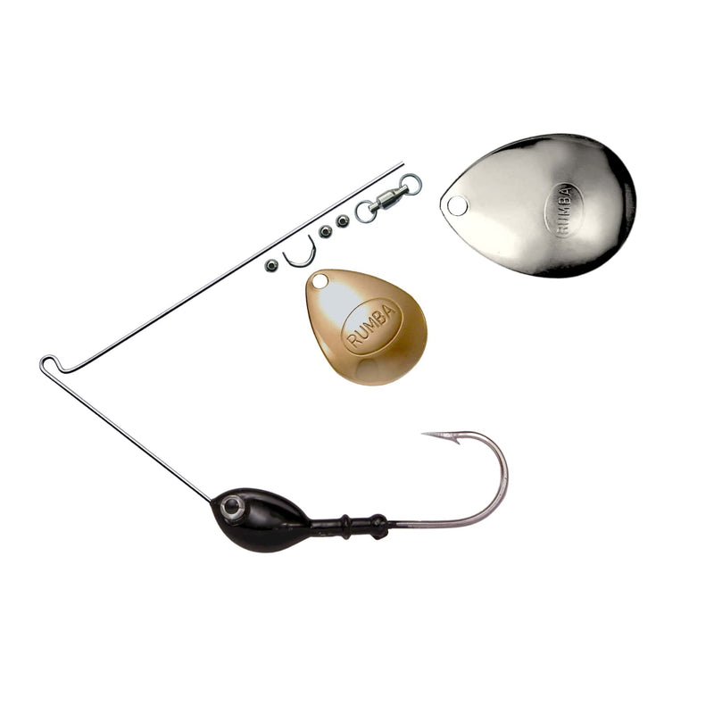 Rumba Doll The Original Double Colorado Custom Spinnerbait Unassembled